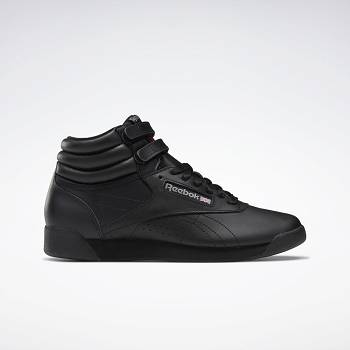 Reebok Freestyle Hi Cierne - Damske Tenisky